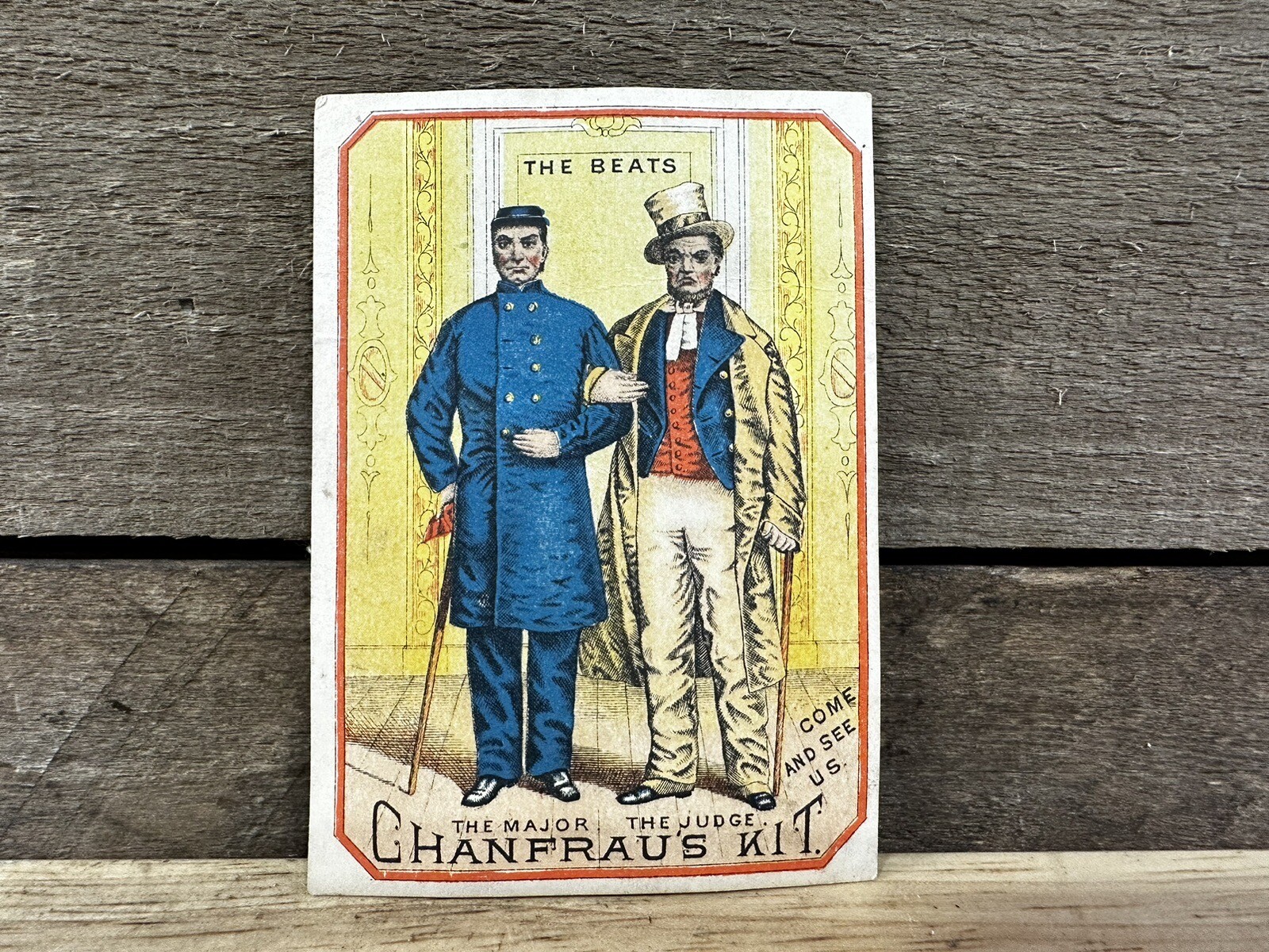 Antique 1880s Chanfraus Kit “The Beats” Stage Play The Major & The Judge