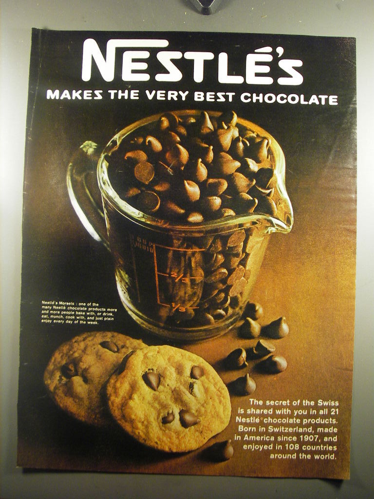 1968 Nestle’s Chocolate Ad – Nestle’s makes the very best chocolate