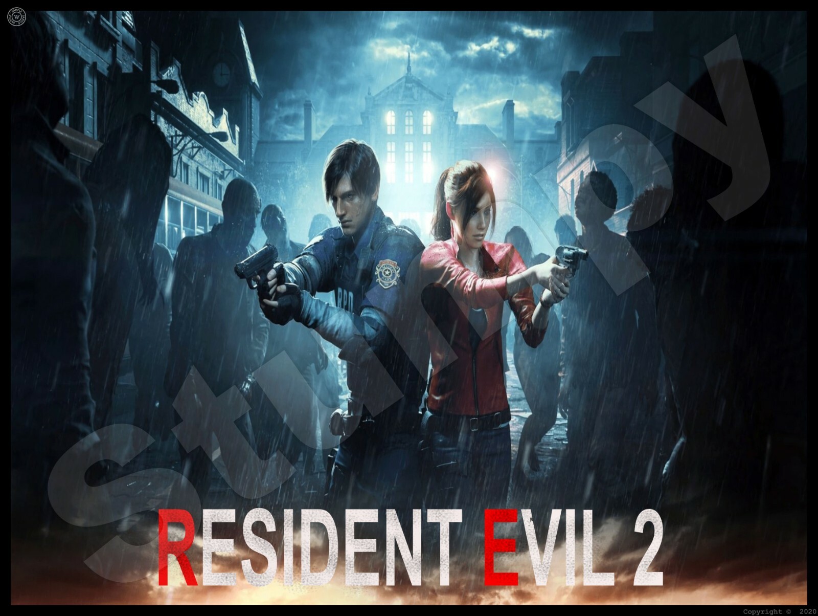 Resident Evil 2 Metal Sign 9″ x 12″
