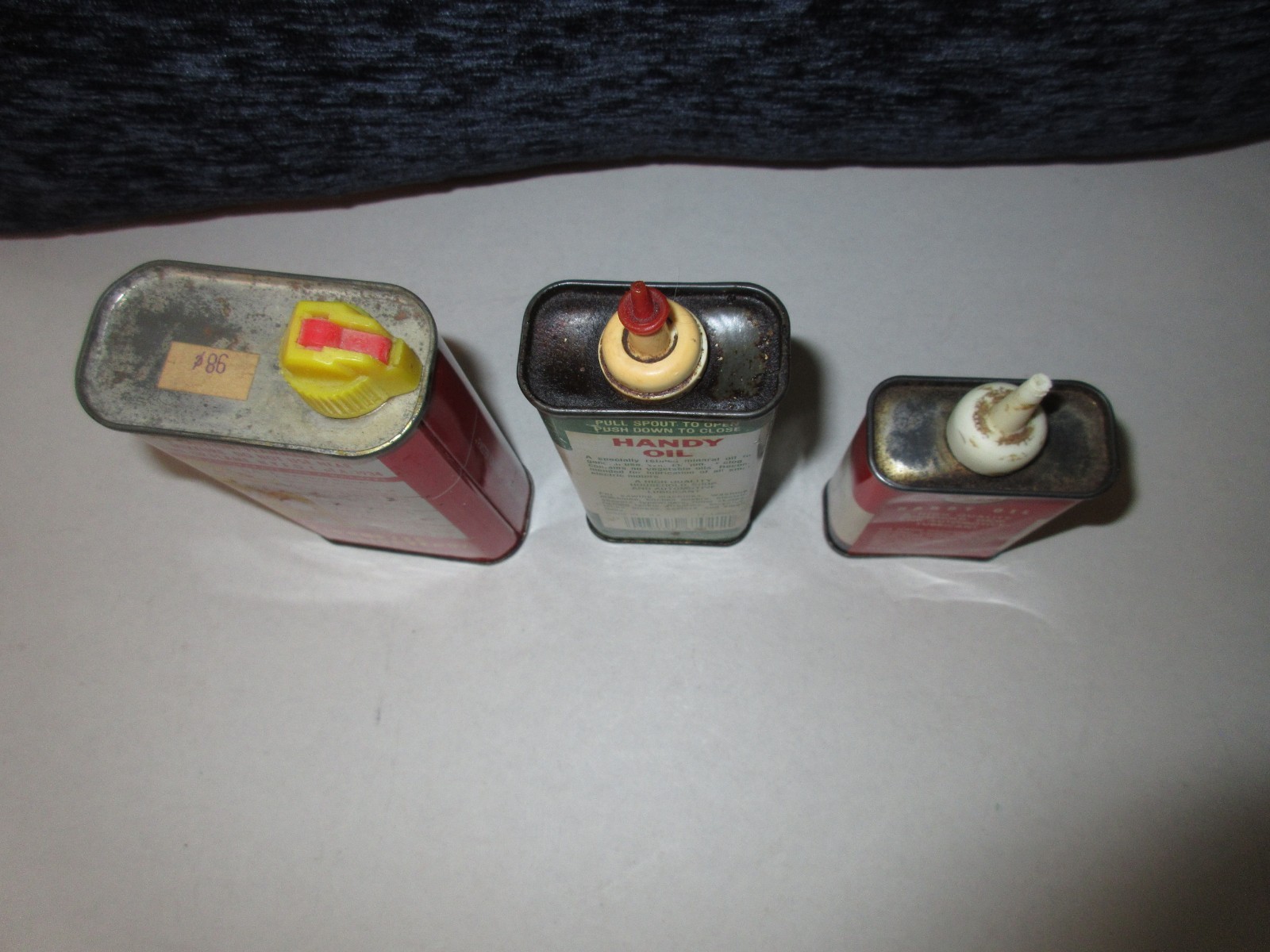 Fluid Tins Lot of Three- Esso oil-Quaker State oil -Jon-e All are Empty
