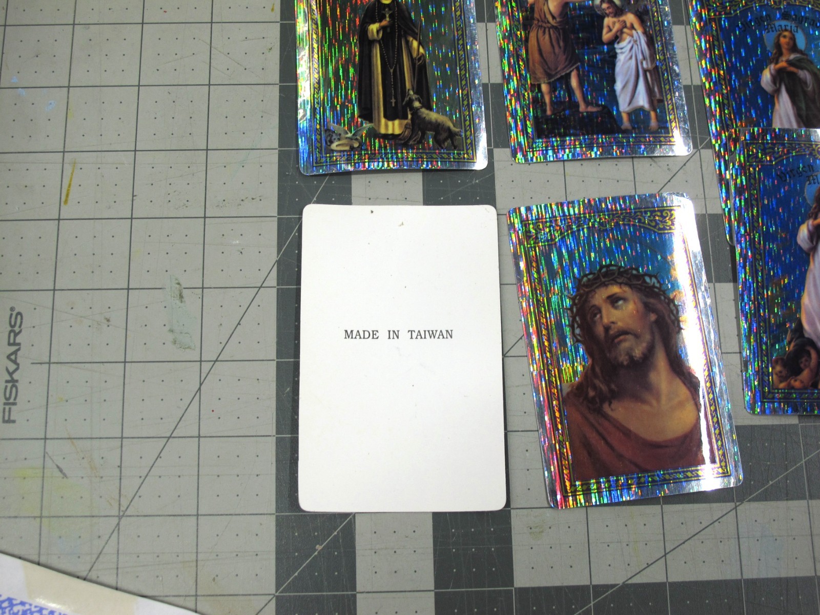 vtg 1990s 2000s vending sticker lot of 9 religious Christ unbranded