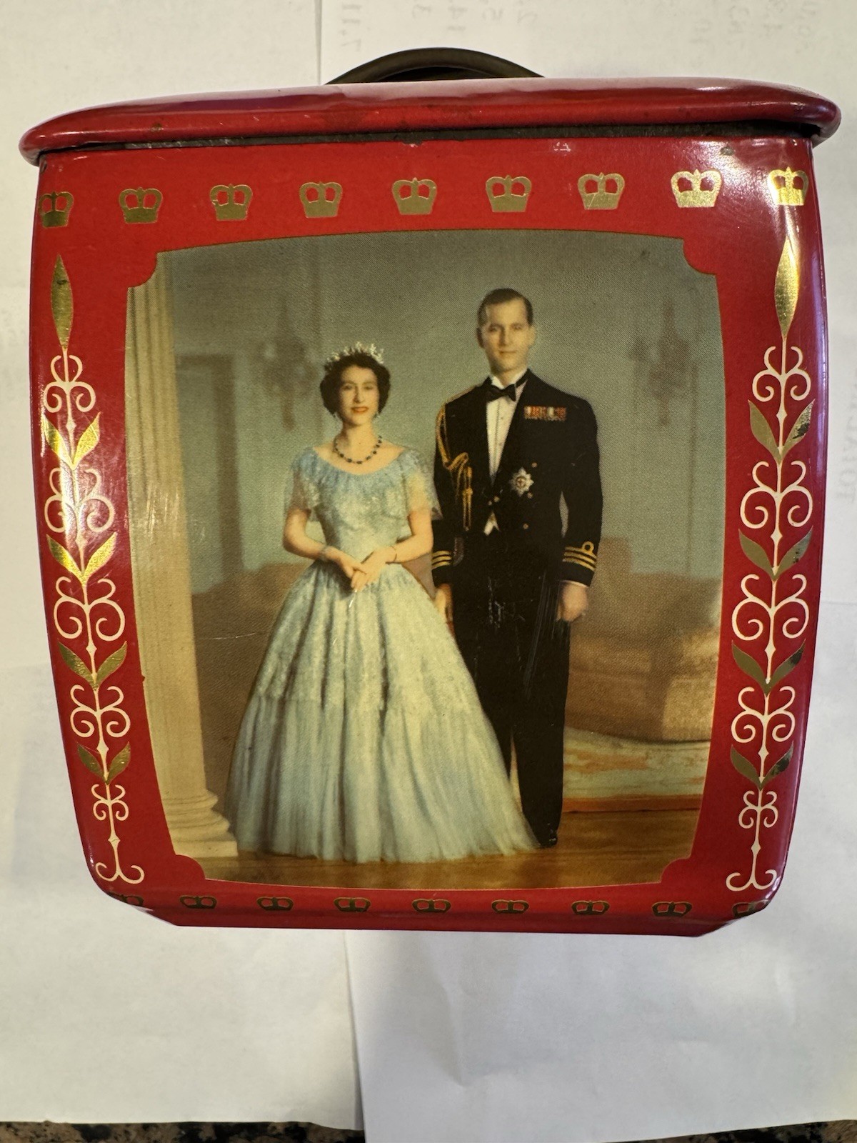 Vintage Queen Elizabeth II Coronation Toffee Tin Edward Sharp & Sons