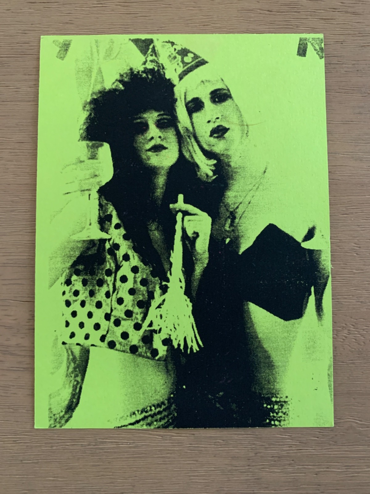 RARE! 1989 – RED ZONE invite – FUSCHIA – HARLEQUIN – NYC – NIGHTCLUBS