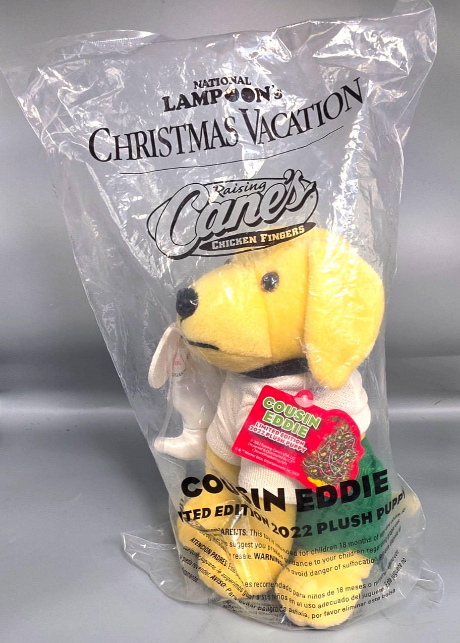 Raising Cane’s Cousin Eddie Plush 2022 National Lampoon Christmas Vacation NEW