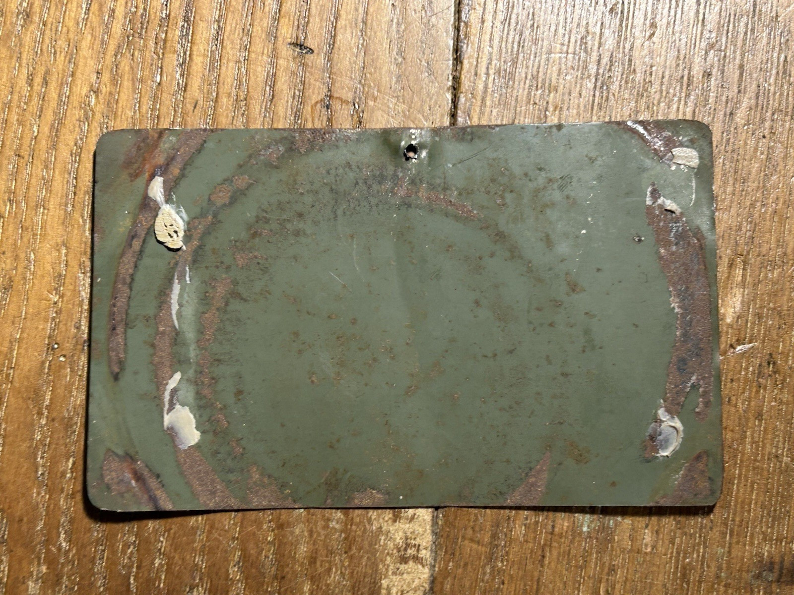 vintage small tin furniture tag sign Kinney’s Premier Kinney-Rome Chicago