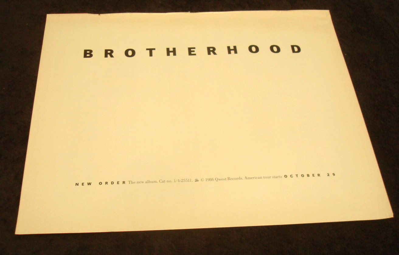 NEW ORDER 1986 ad for “Brotherhood” Bernard Sumner & SOUL MAN C. Thomas Howell