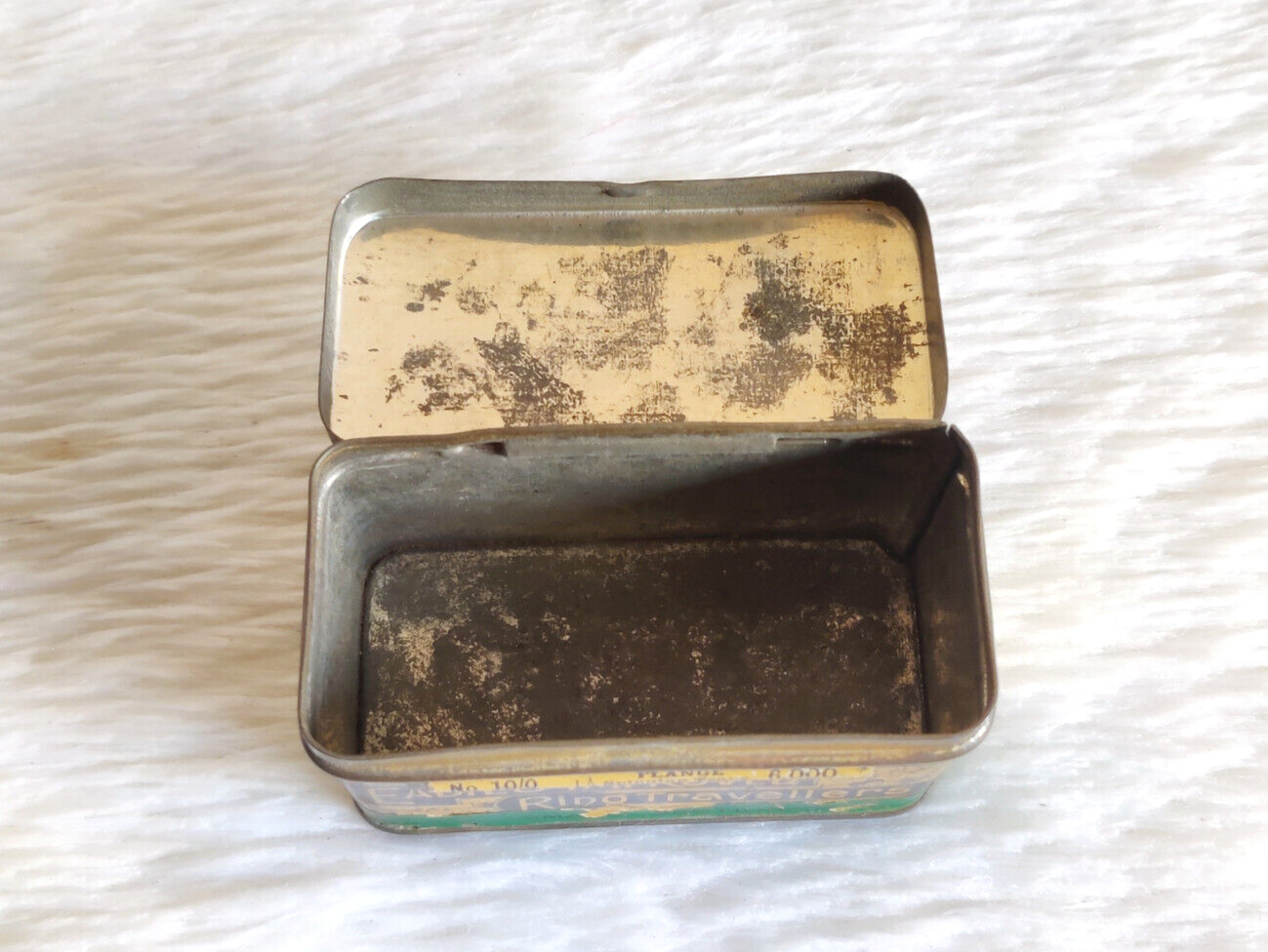 1940s Vintage Eadies Improved Ring Travellers Advertising Tin Box Scotland TI848