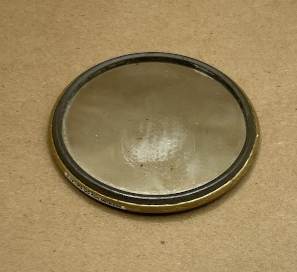 Antique – Advertising Pocket Mirror LESLIE Shaving Razors by Parisian Novelty Co