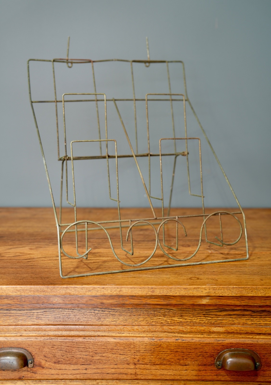 Antique Store Counter Display Rack Art Deco Stand Greeting Cards Vintage
