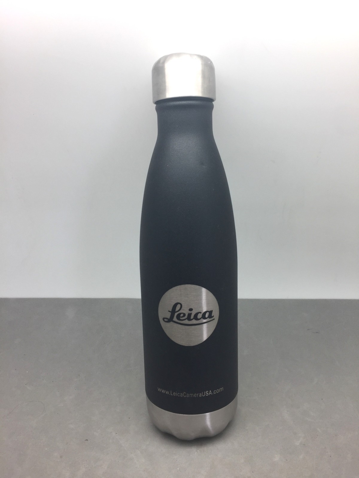 Leica Camera Advertising Water Bottle 10.25″ by Mira Stainless Steel 16oz Black