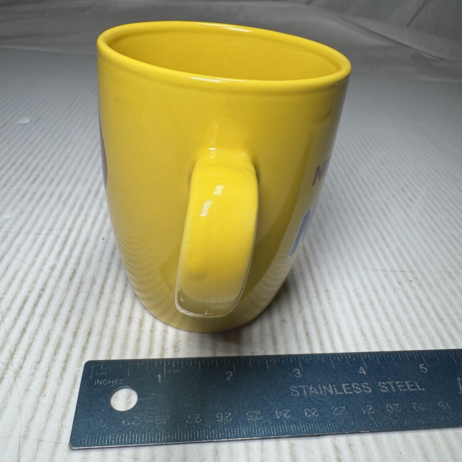 Nestle Nesquick Coffee Mug Cup Yellow 12 Ounces #1
