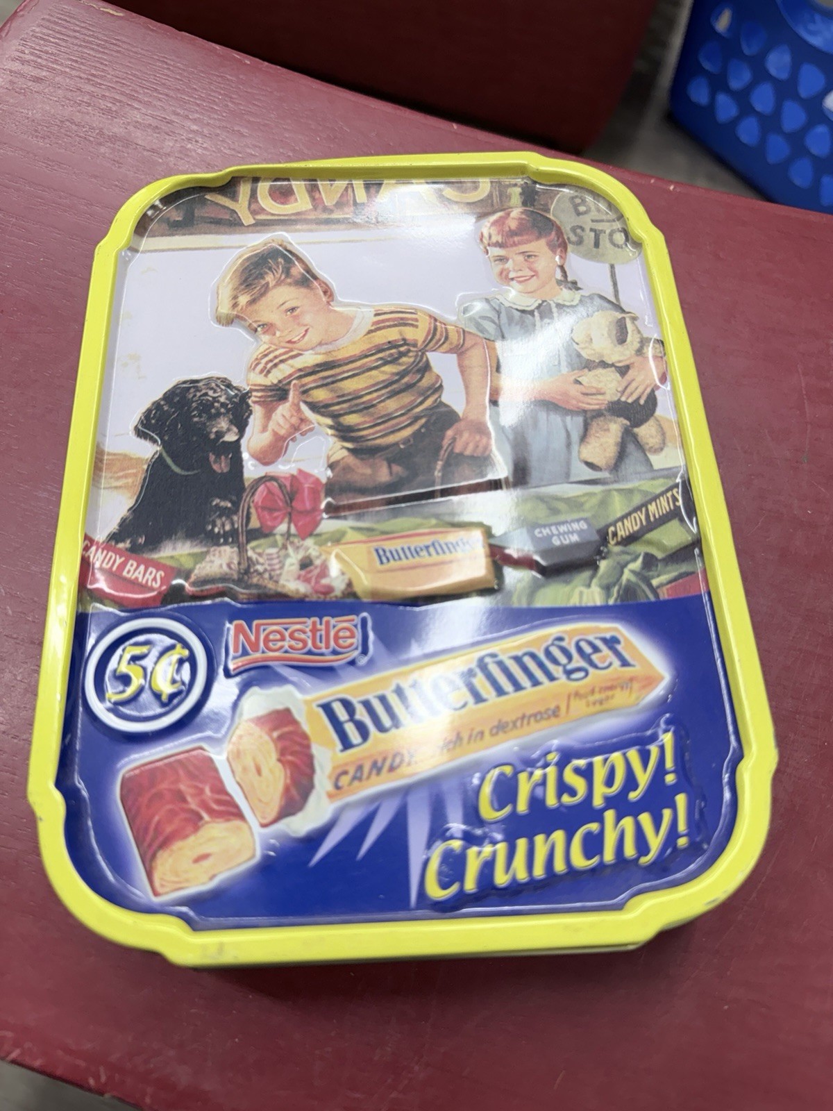 Nostalgic Nestle Butterfingers Tin 5 Cents Crispy Crunch