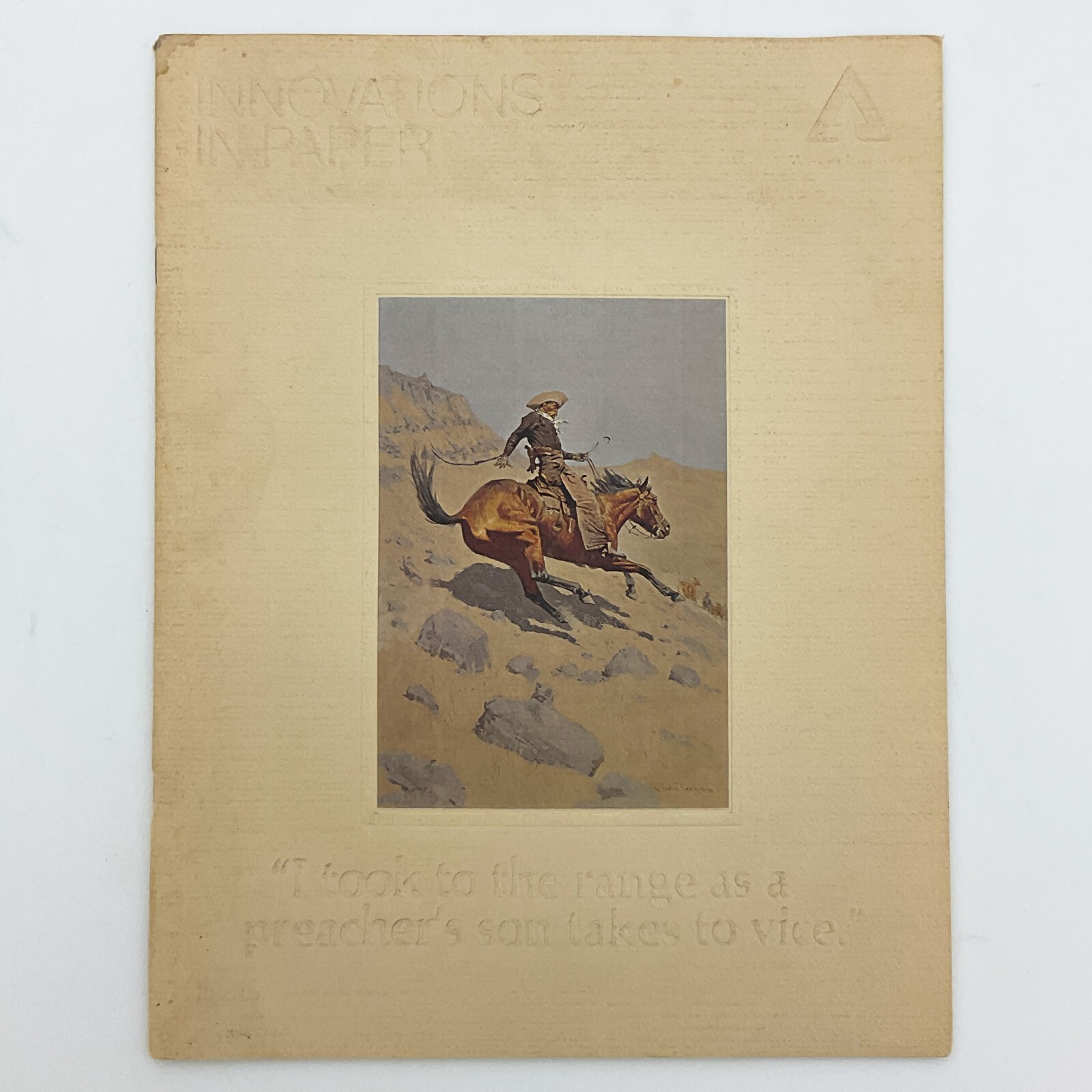 Weyerhaeuser Company Cowboy Life on the Trail Art Paperback Book