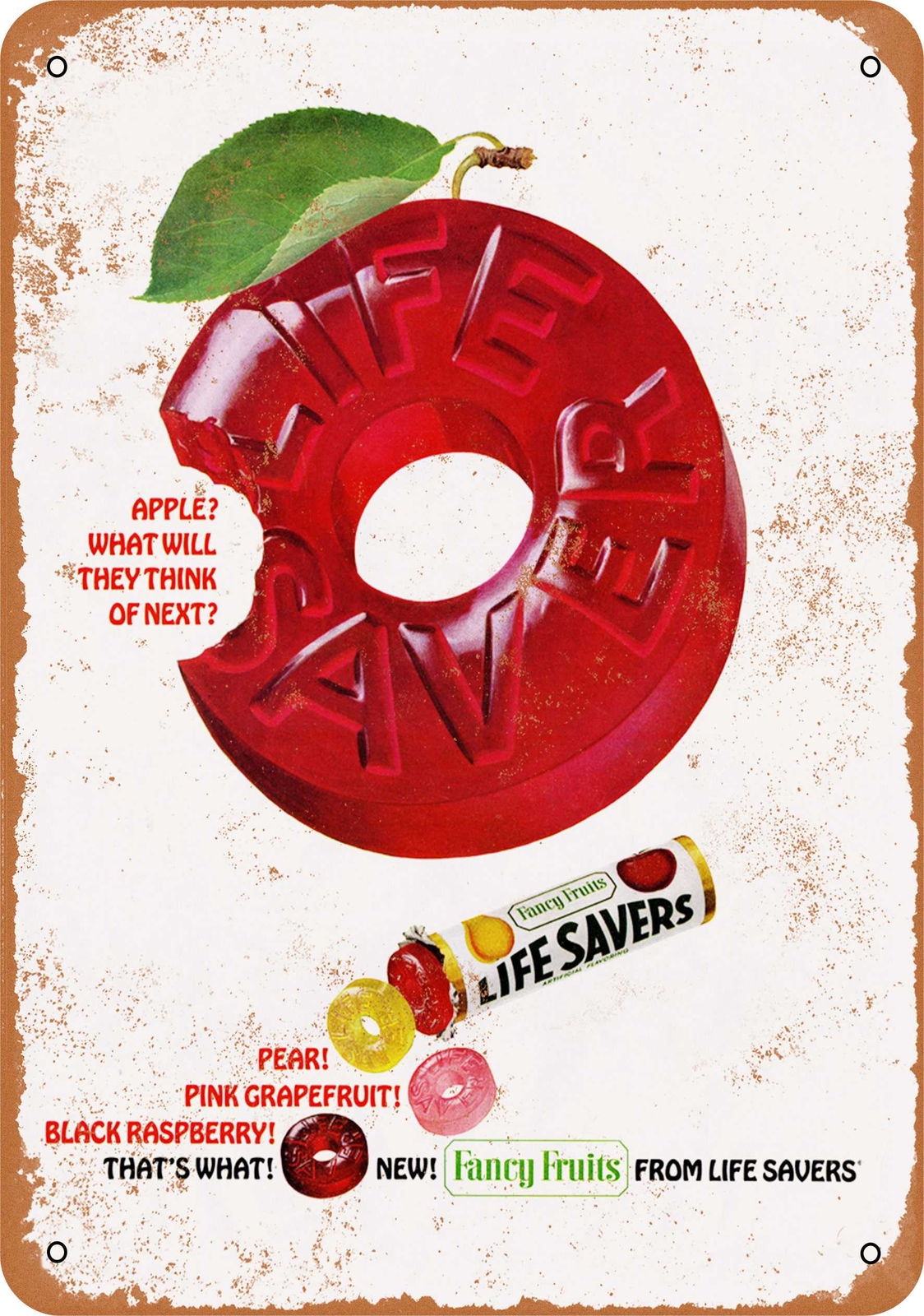 Metal Sign – 1965 Life Savers Candy – Vintage Look Reproduction