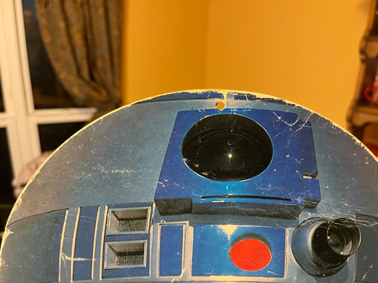 STAR WARS R2D2 RECORD STORE PROMO 2 SIDED HANGING SIGN ORIGINAL 1977 ISSUE RARE