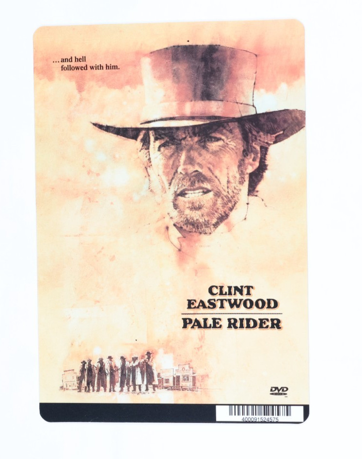 Original Blockbuster Video Display Backer Card – Pale Rider – NO MOVIE