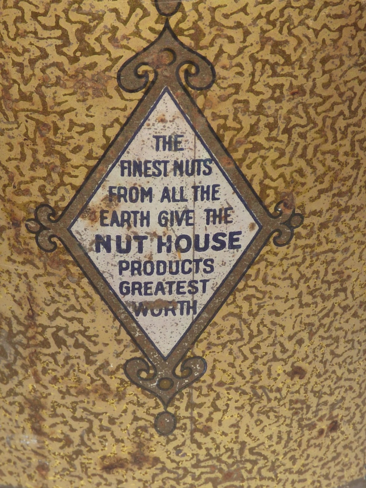 Vintage The Nut House Salted Almonds Empty Tin Lynn Mass. U.S.A.