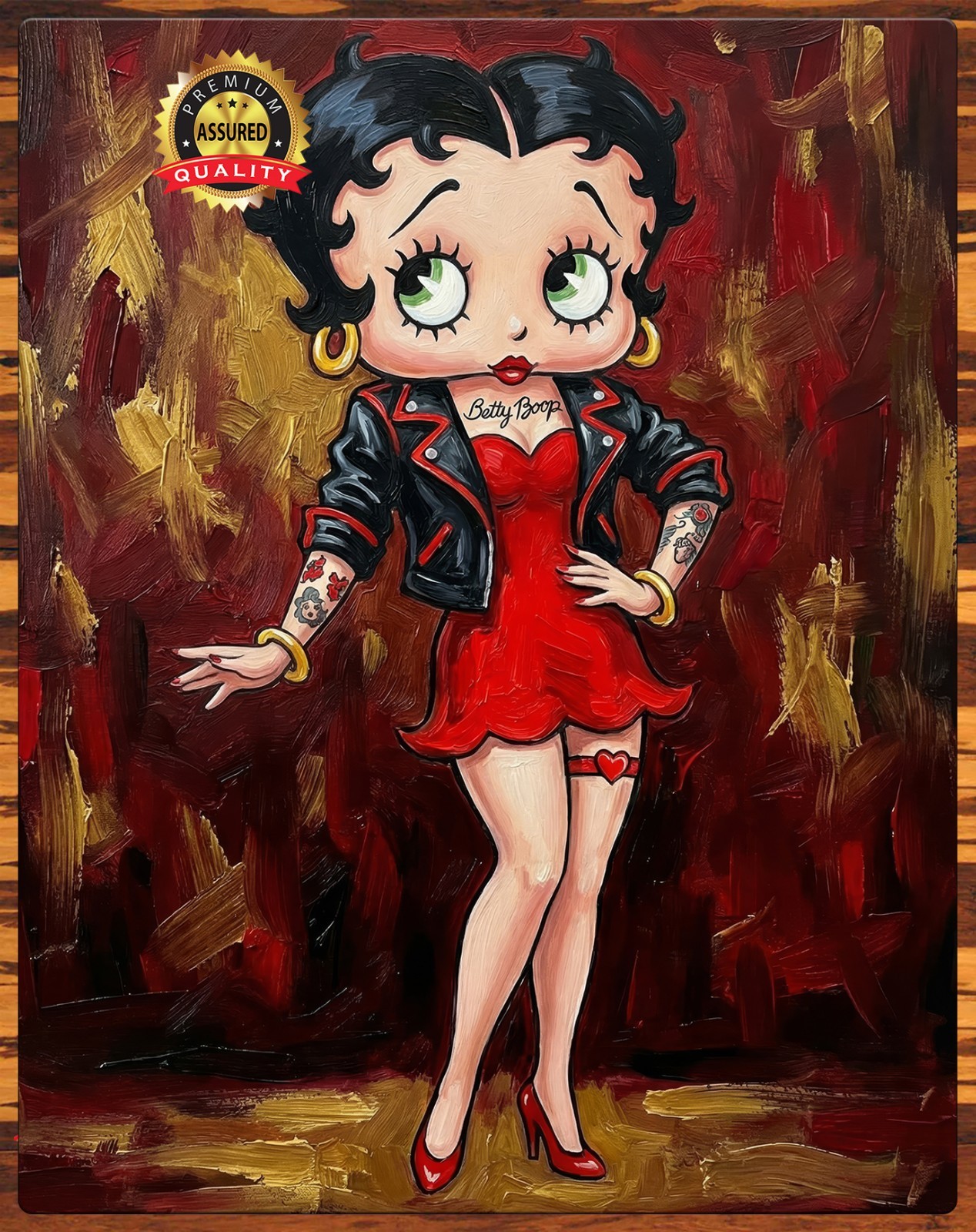 Betty Boop – Tribute Art – Premium Aluminum Metal Sign – 11 x 14