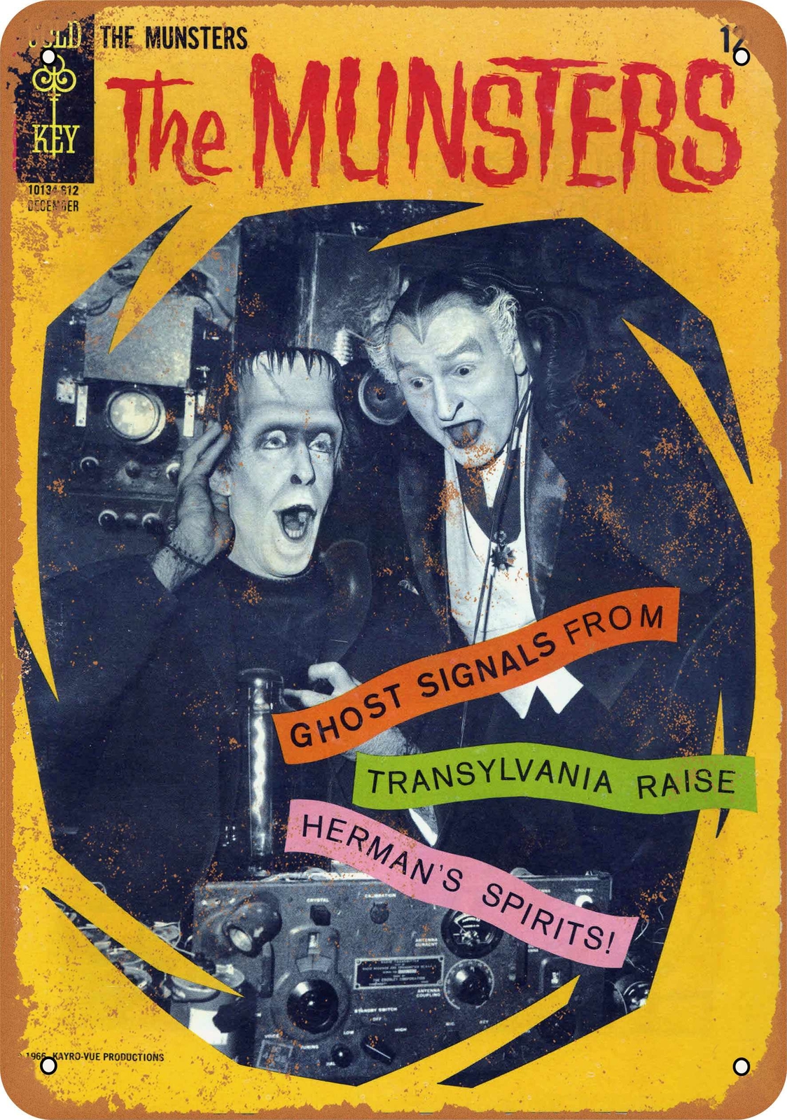Metal Sign – 1966 The Munsters Comic – Vintage Look Reproduction