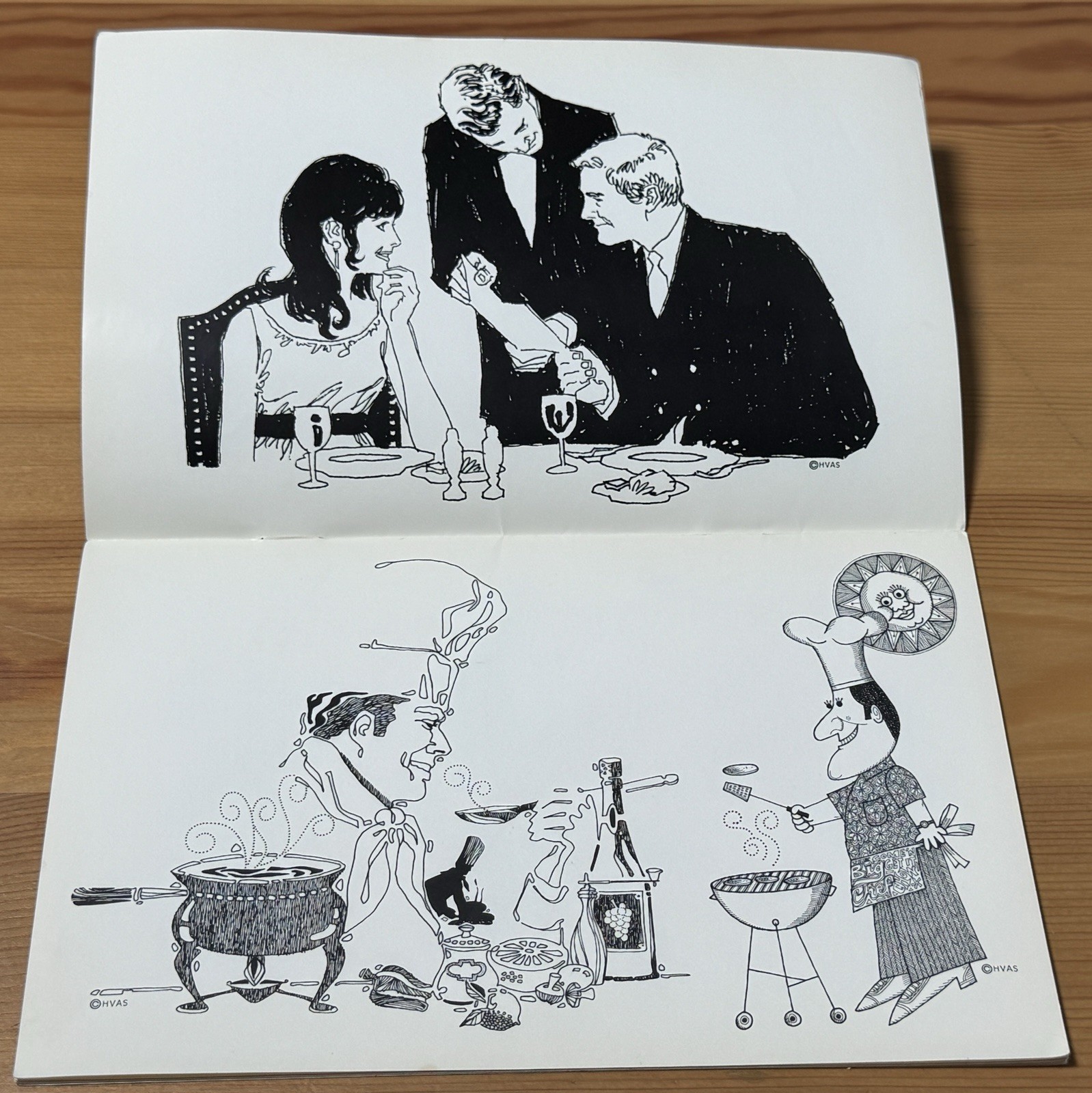 Harry Volk Clip Book Of Line Art FOOD #539 (1970) ADVERTISING NEWSPAPER
