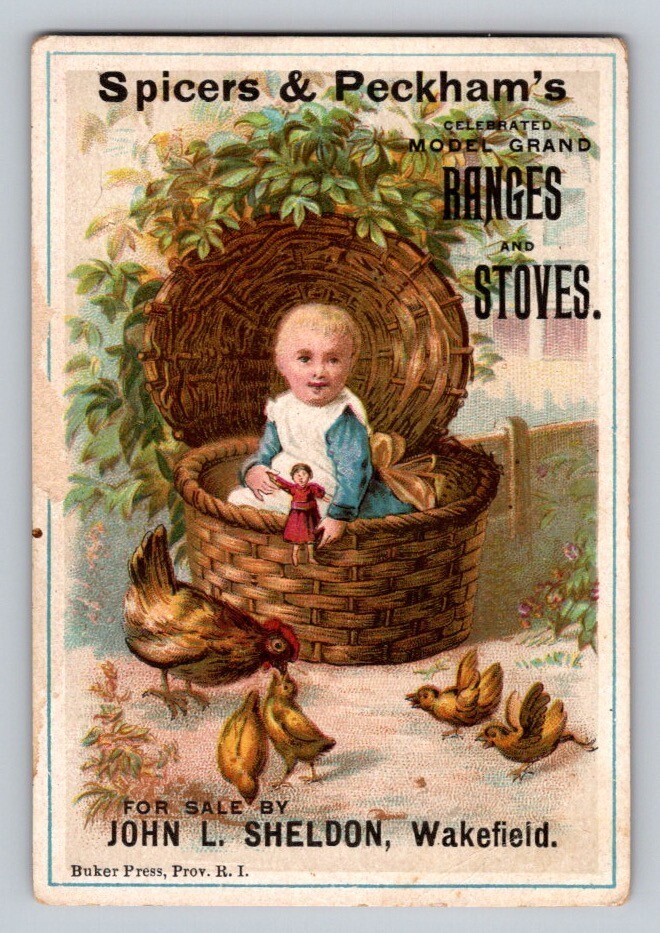 Spicers Peckhams Ranges Stoves Sheldon Girl Doll Wakefield P33