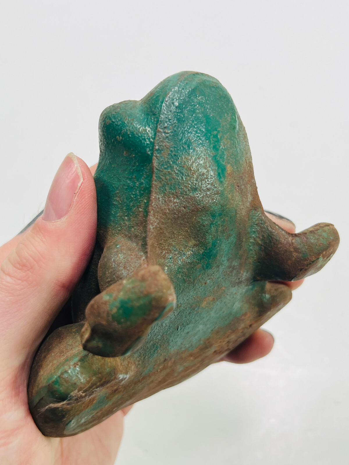 AUTHENTIC Croak for the Jackson Wagon Cast Iron Advertising Door Stop NICE PAINT
