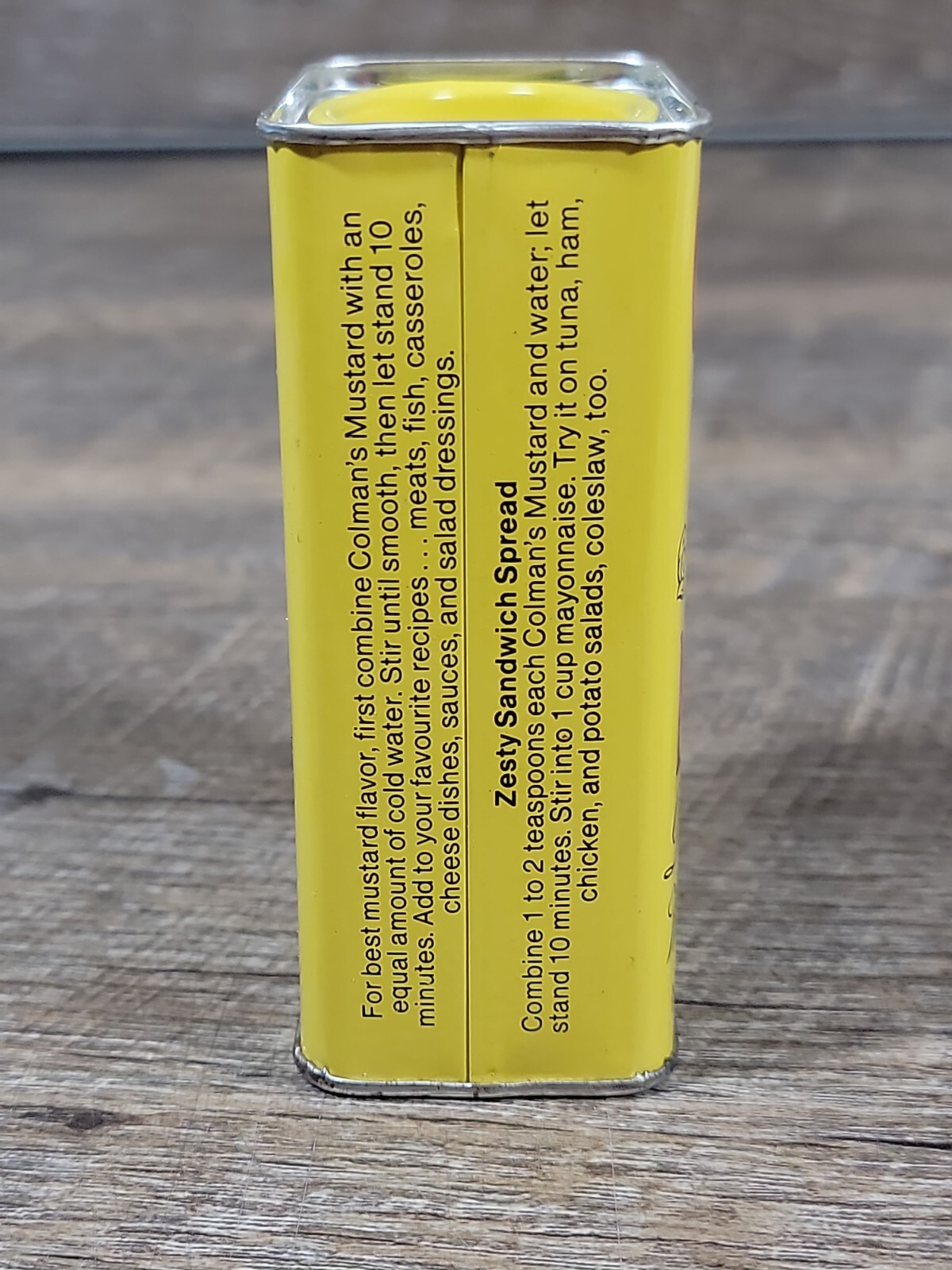 Vintage Colman’s Mustard Tin empty 4 oz