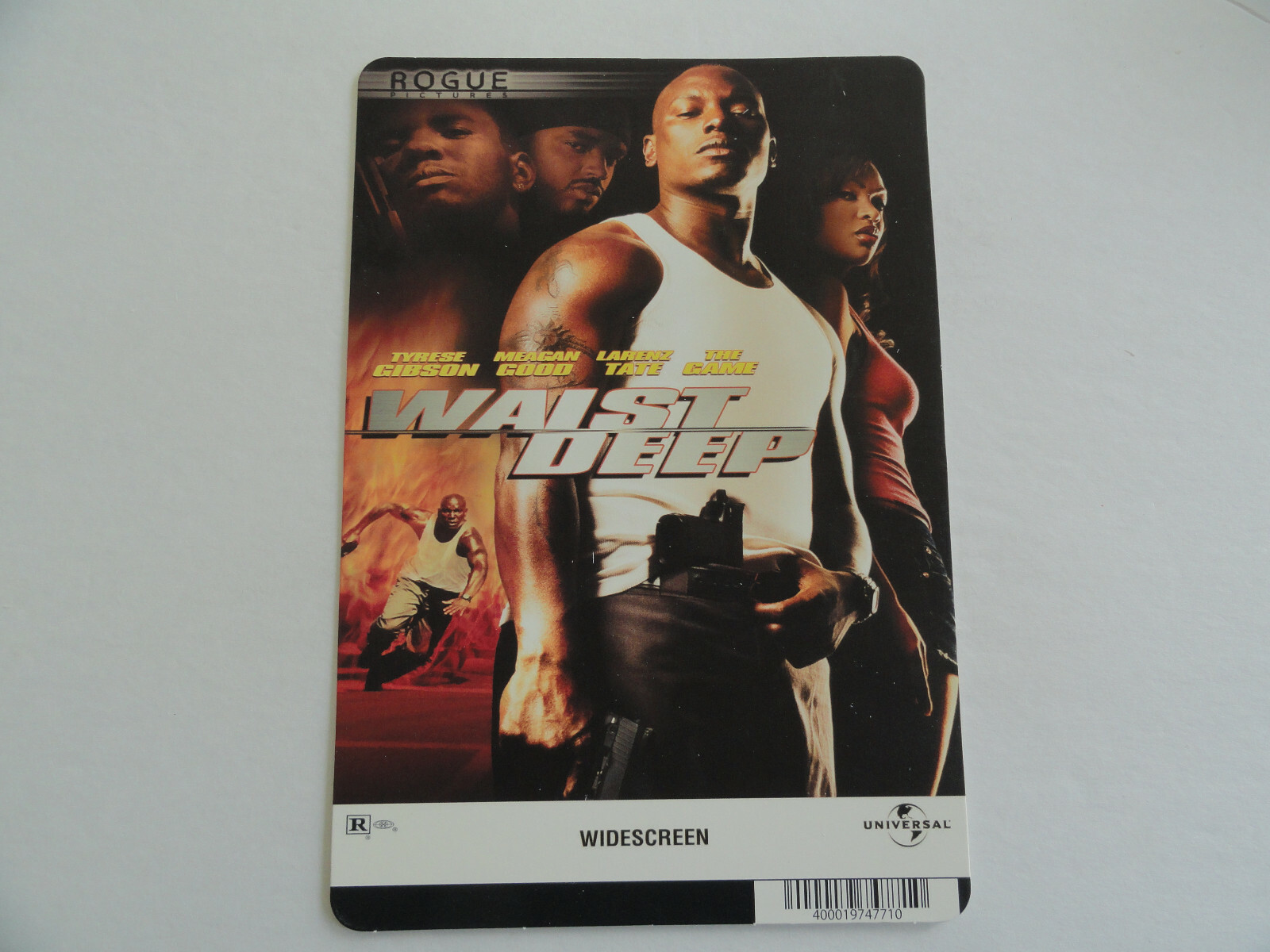 WAIST DEEP – TYRESE GIBSON – BLOCKBUSTER VIDEO BACKER CARD 5″X8″