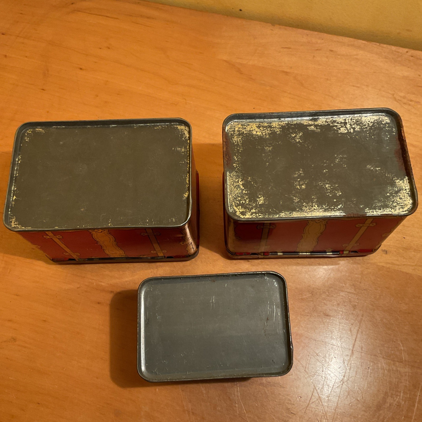 Lot of 3 Vintage Swee-Touch-Nee Tea Empty Tins