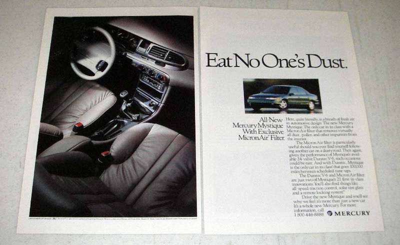 1995 Mercury Mystique Car Ad – Eat No One’s Dust