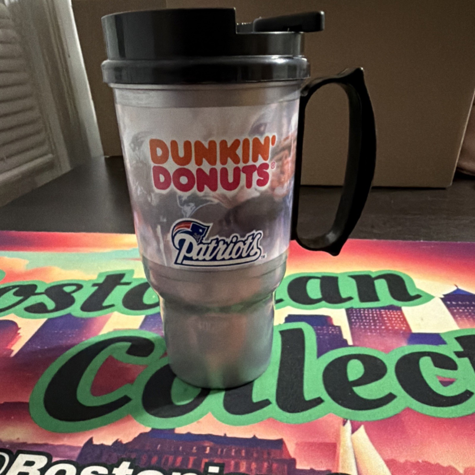Dunkin’ Donuts Mug New England Patriots Vintage, Football Collectible Cup