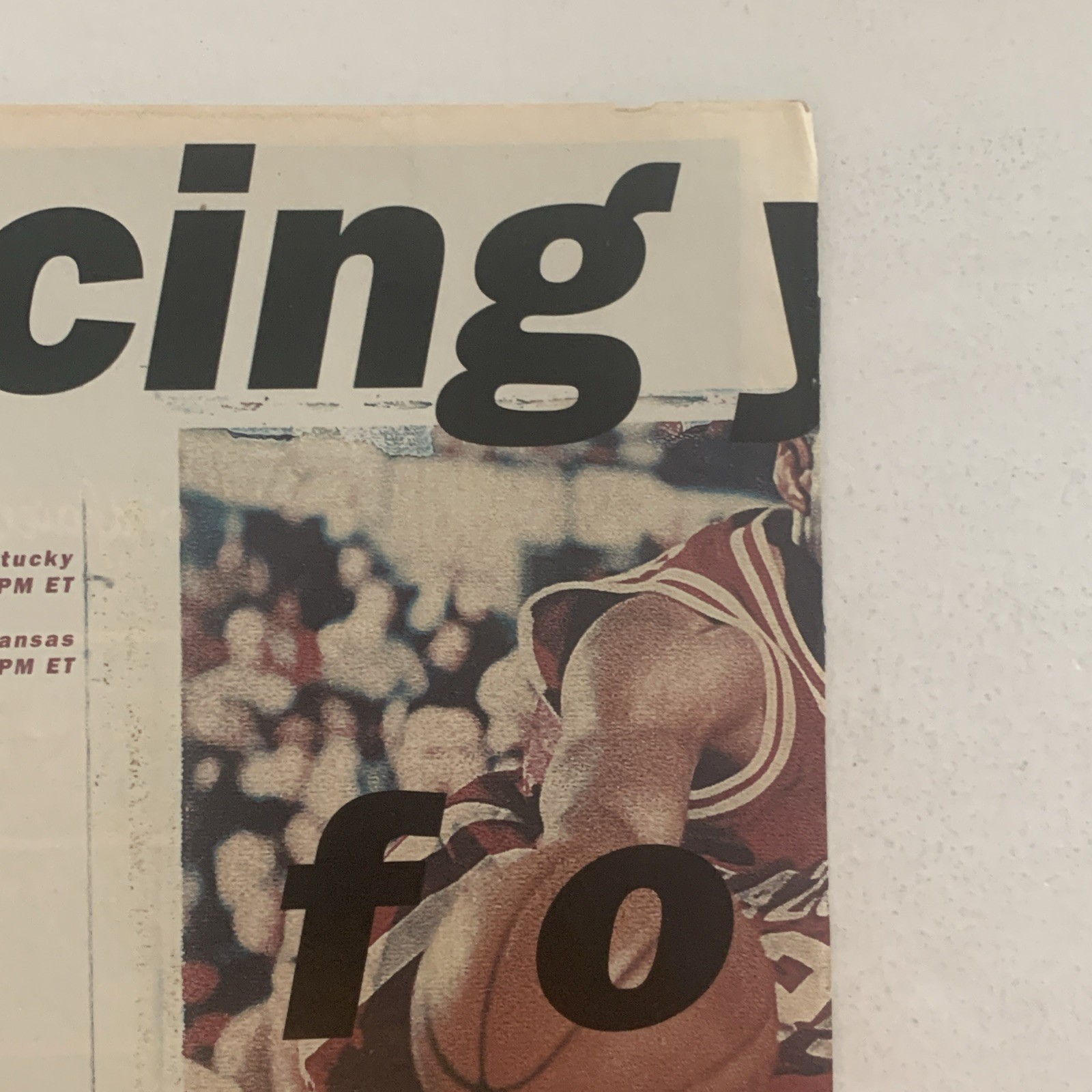 1994 ESPN College Basketball PRINT AD Corliss Williamson Arkansas VTG 1990s