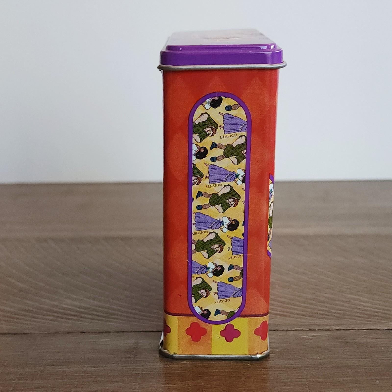 Disney Hunchback of Notre Dame Metal Bandage Band Aid Tin with Bandages Vintage
