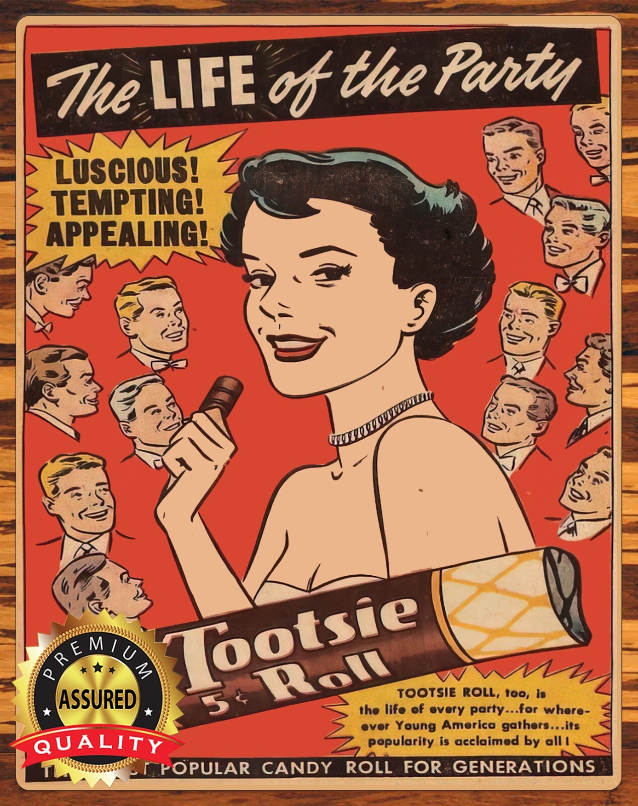 Tootsie Roll – The Life Of The Party – 5 Cents – Metal Sign 11 x 14