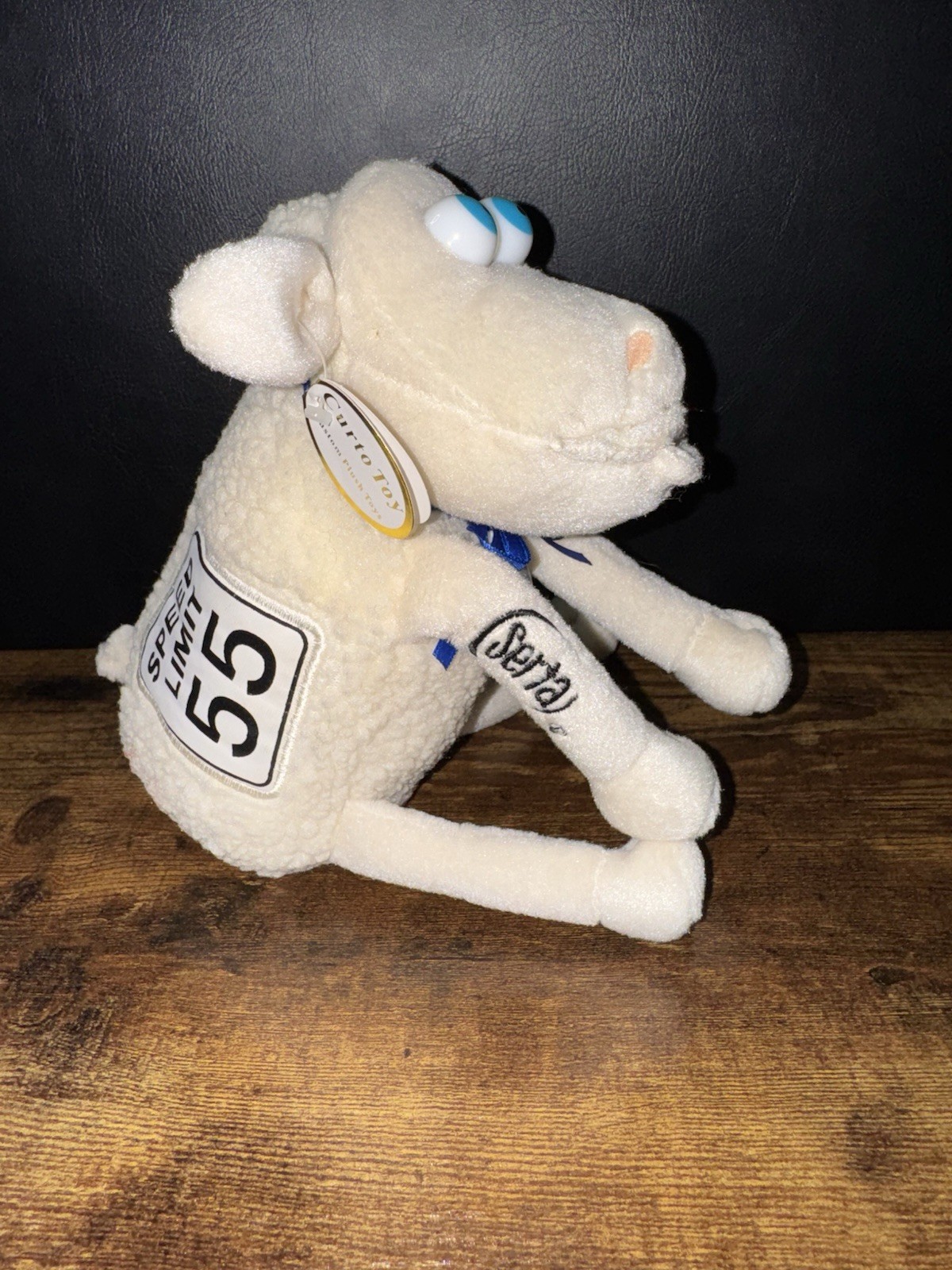 Serta Mattress Speed Limit 55 Collectible Counting Sheep 8″ Plush Toy Curto 2000