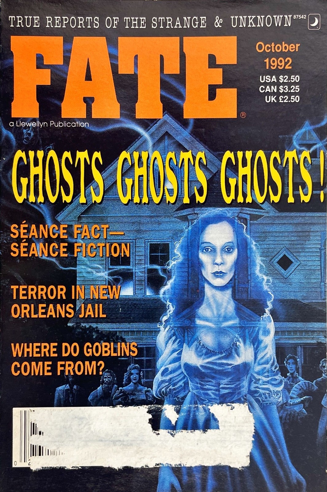 Ghosts Séance Terror Goblins New Orleans Jail Complete Oct 1992 Vintage Fate Mag