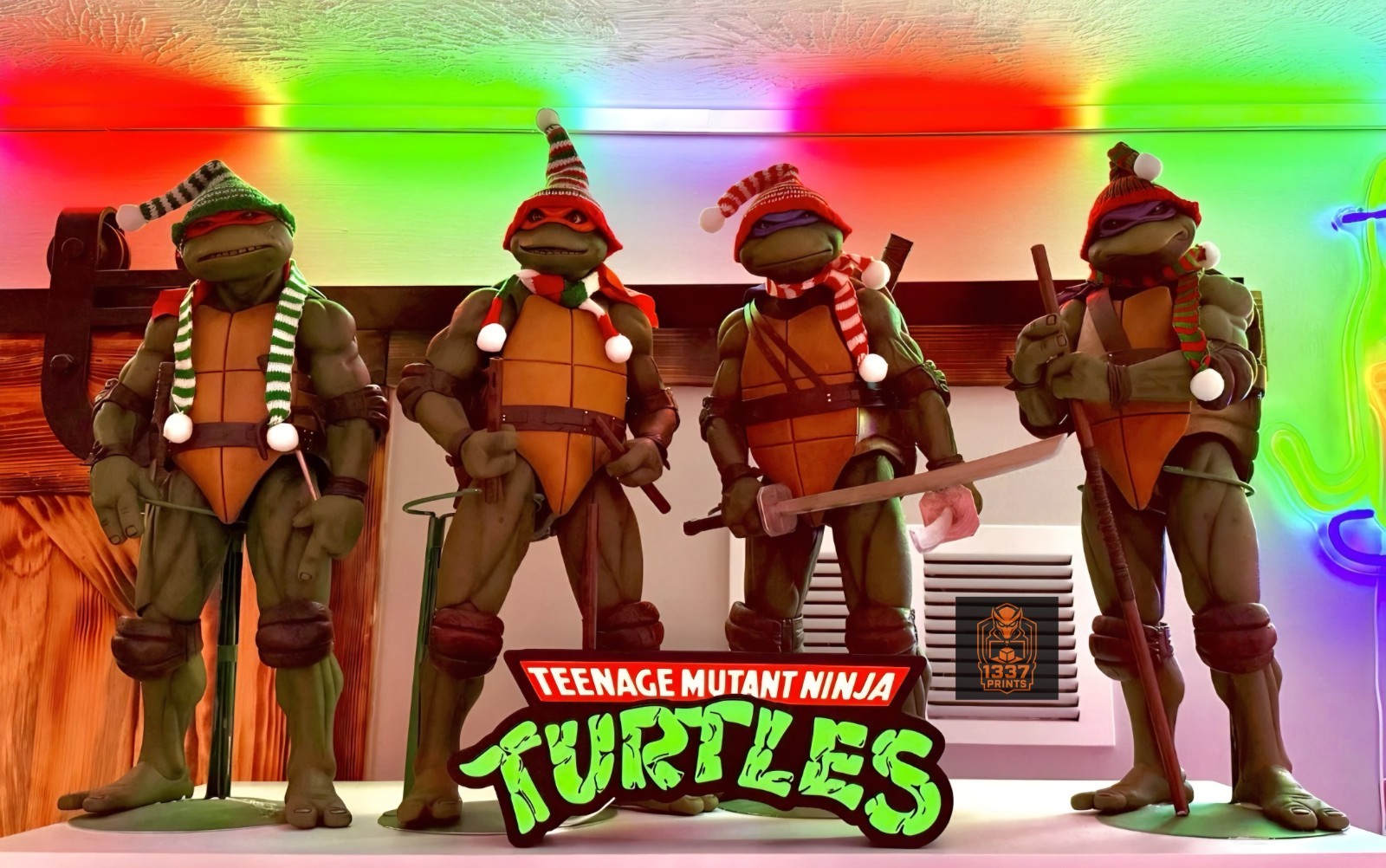 TMNT Teenage Mutant Ninja Turtles LED Sign LightBox Lamp USB Powered 3D Print