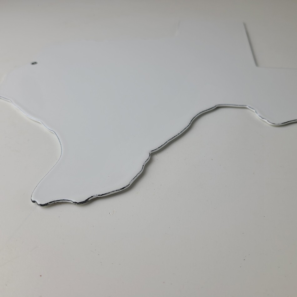 Vintage Texas Shaped Sign – USA Humble Gas Service Station Pump Porcelain Sign