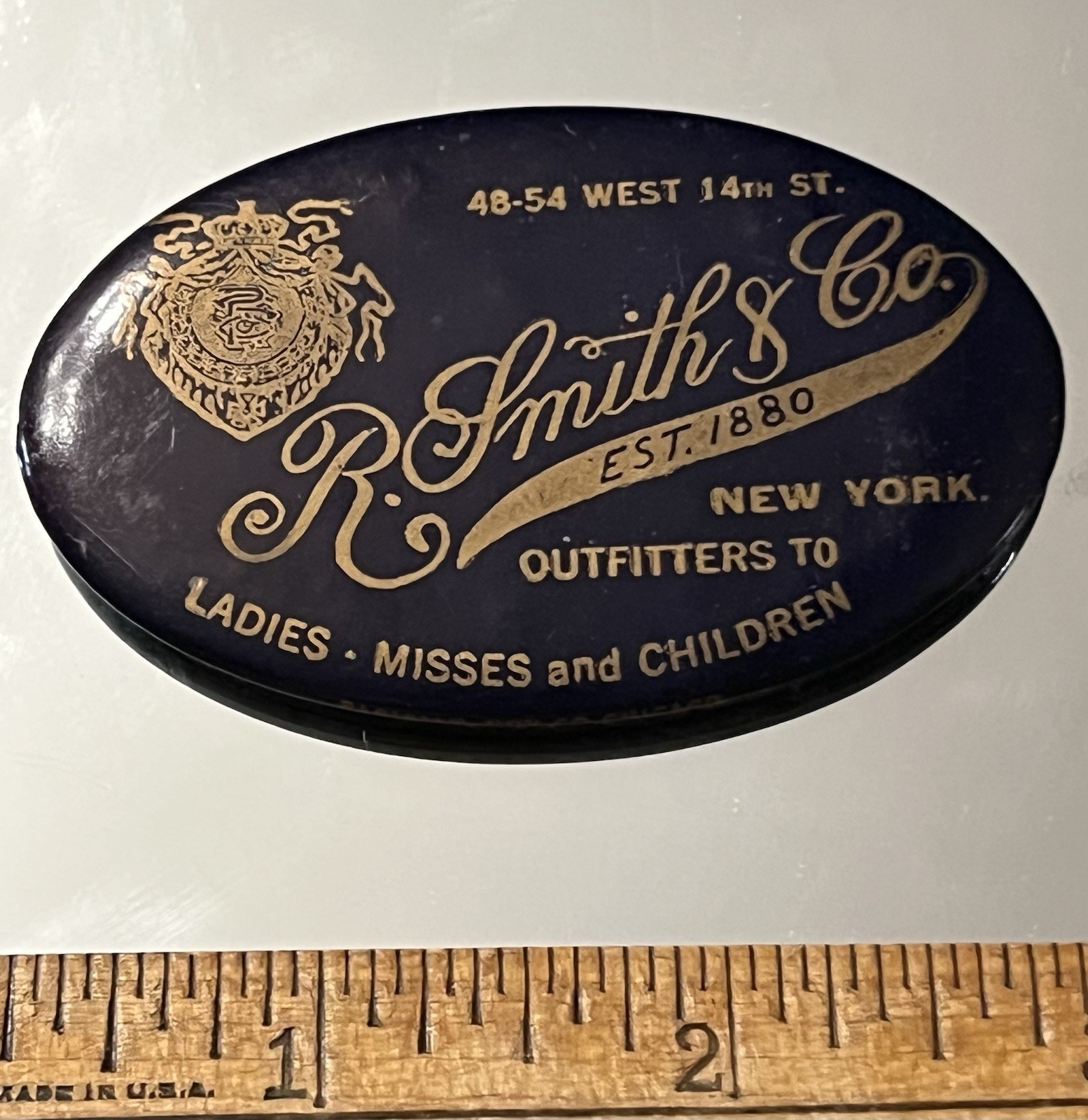 Celluloid,POCKET MIRROR, R. Smith’s & Co. Outfitters,