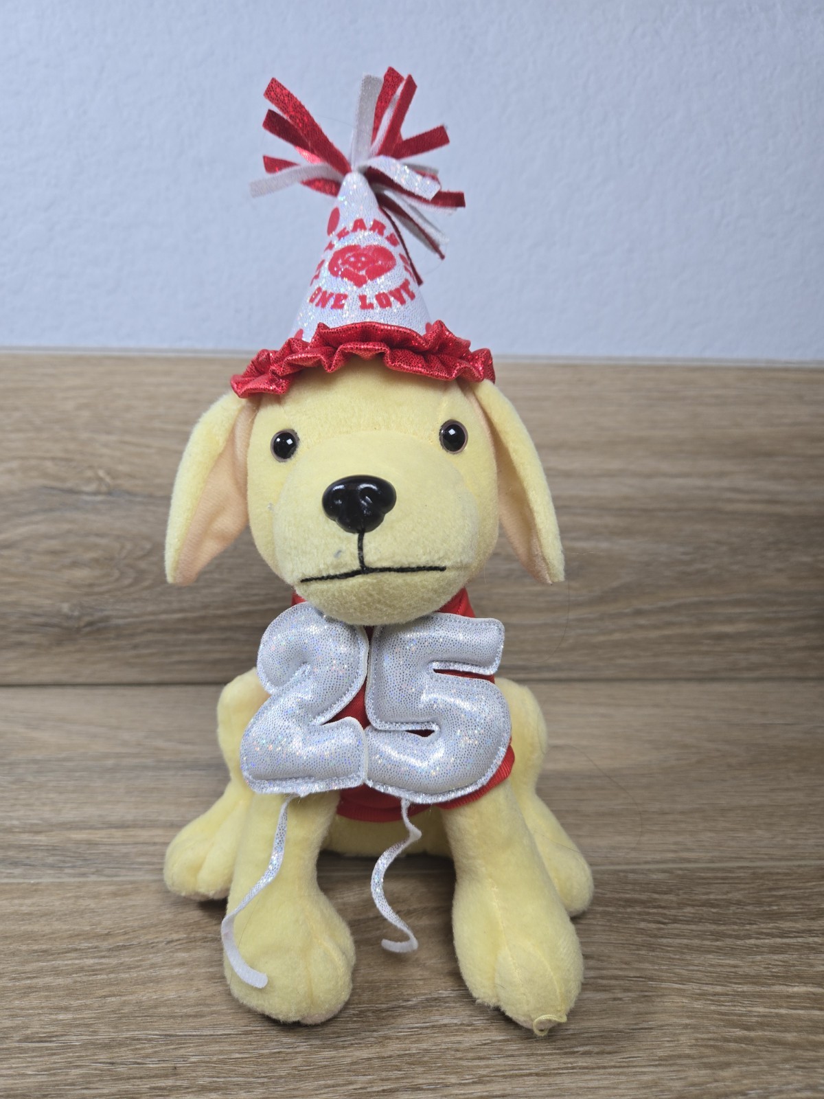 Raising Canes Plush DOG PUPPY- 25th Anniversary 11″ Advertising Merch