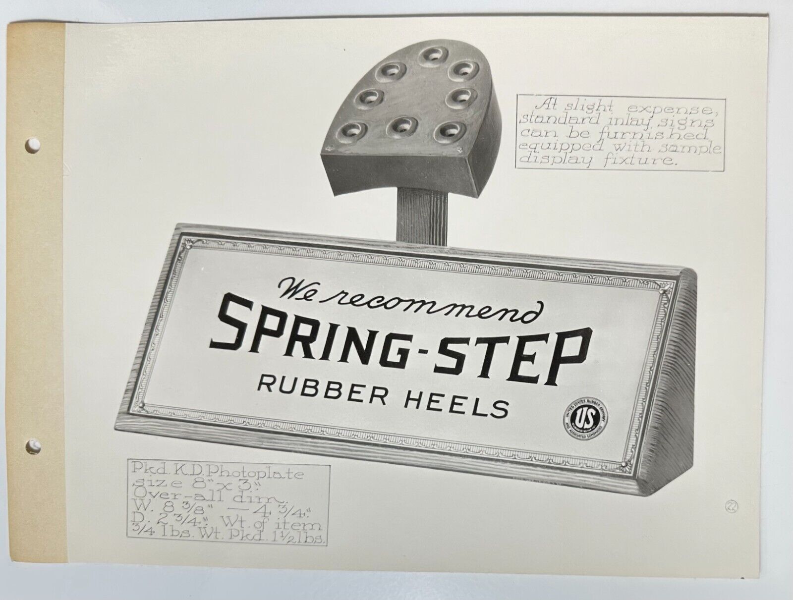 Photoplating Company Minneapolis Spring Step Rubber Heels Photo Catalog PAGE