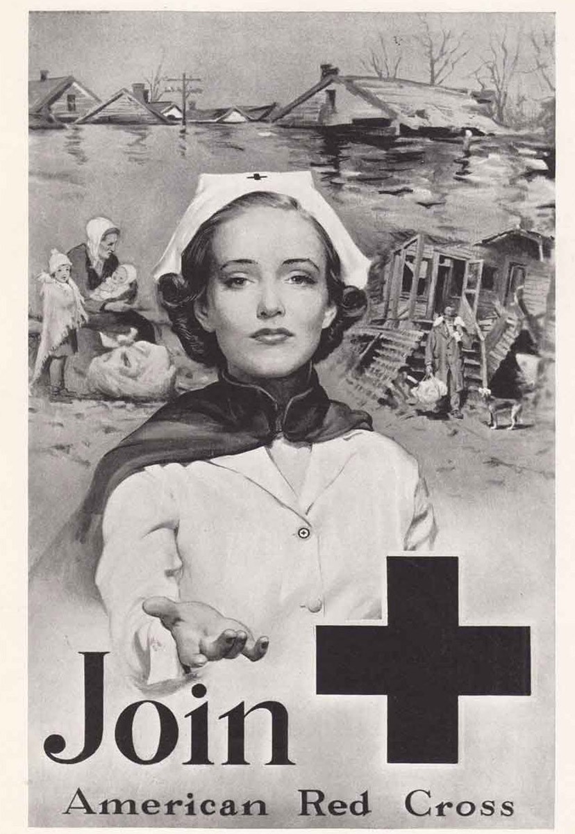 1939 American Red Cross: Join Vintage Print Ad