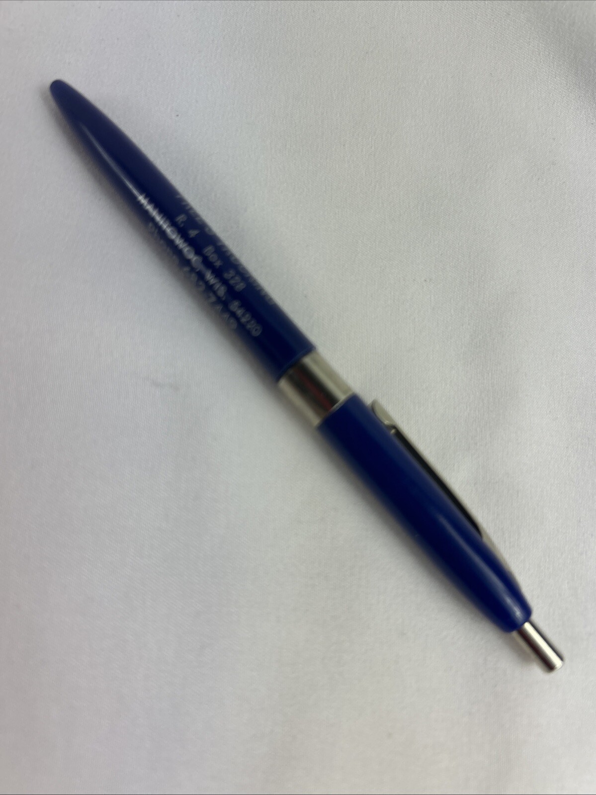 Free’s Trucking Manitowoc Wisconsin Vintage Advertising Pen Blue Promo
