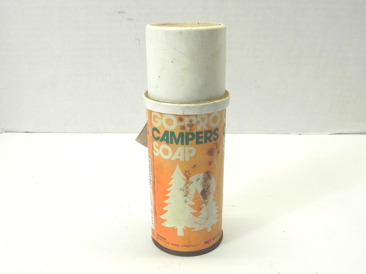 VINTAGE GO-PRO CAMP SOAP AEROSOL CAN 5 OZ FOR DISPLAY CONTAINS SOME CONTENTS