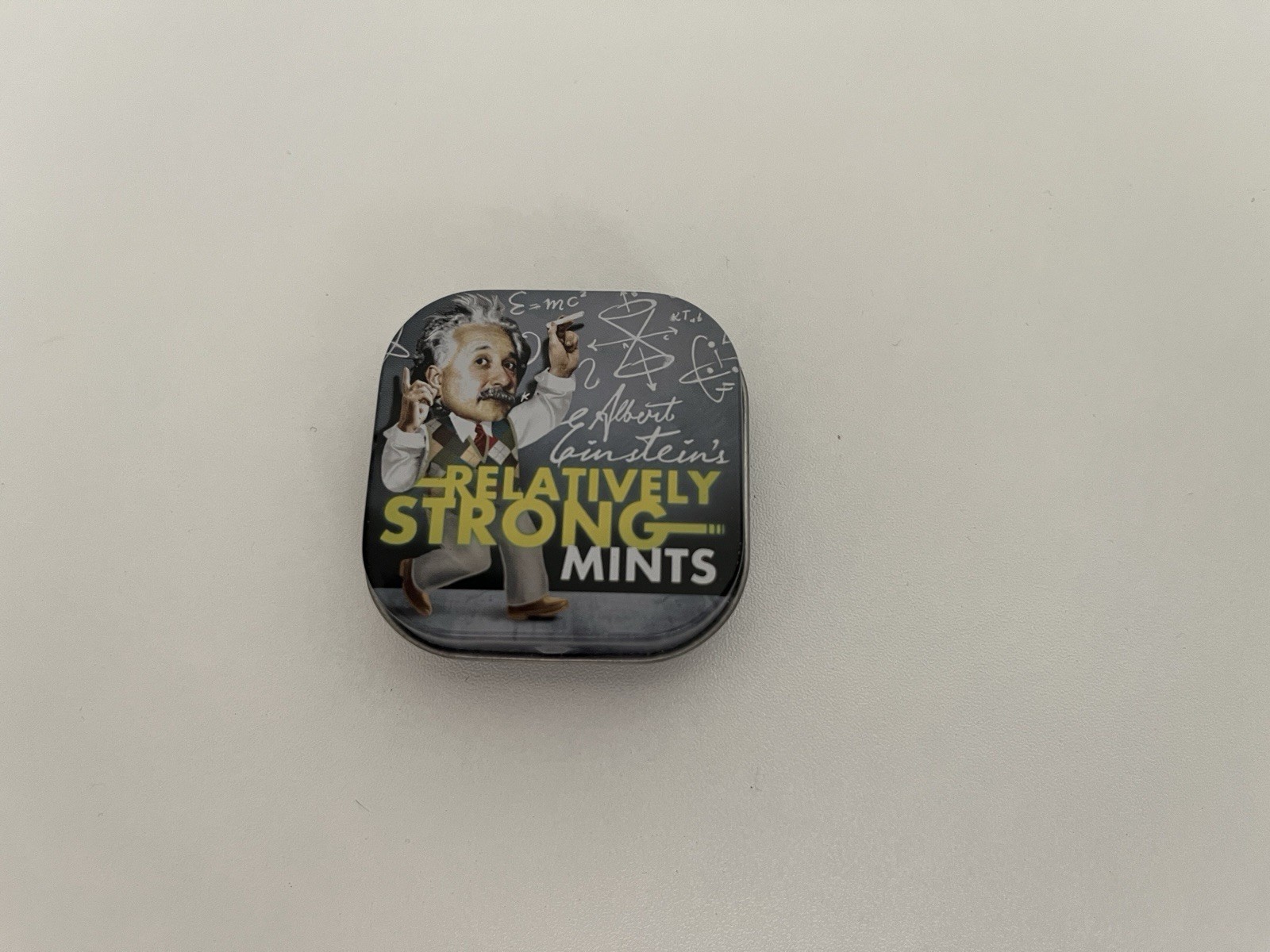 Albert Einstein’s Relatively Strong Mints Tin Empty Einstein Philosophers Guild