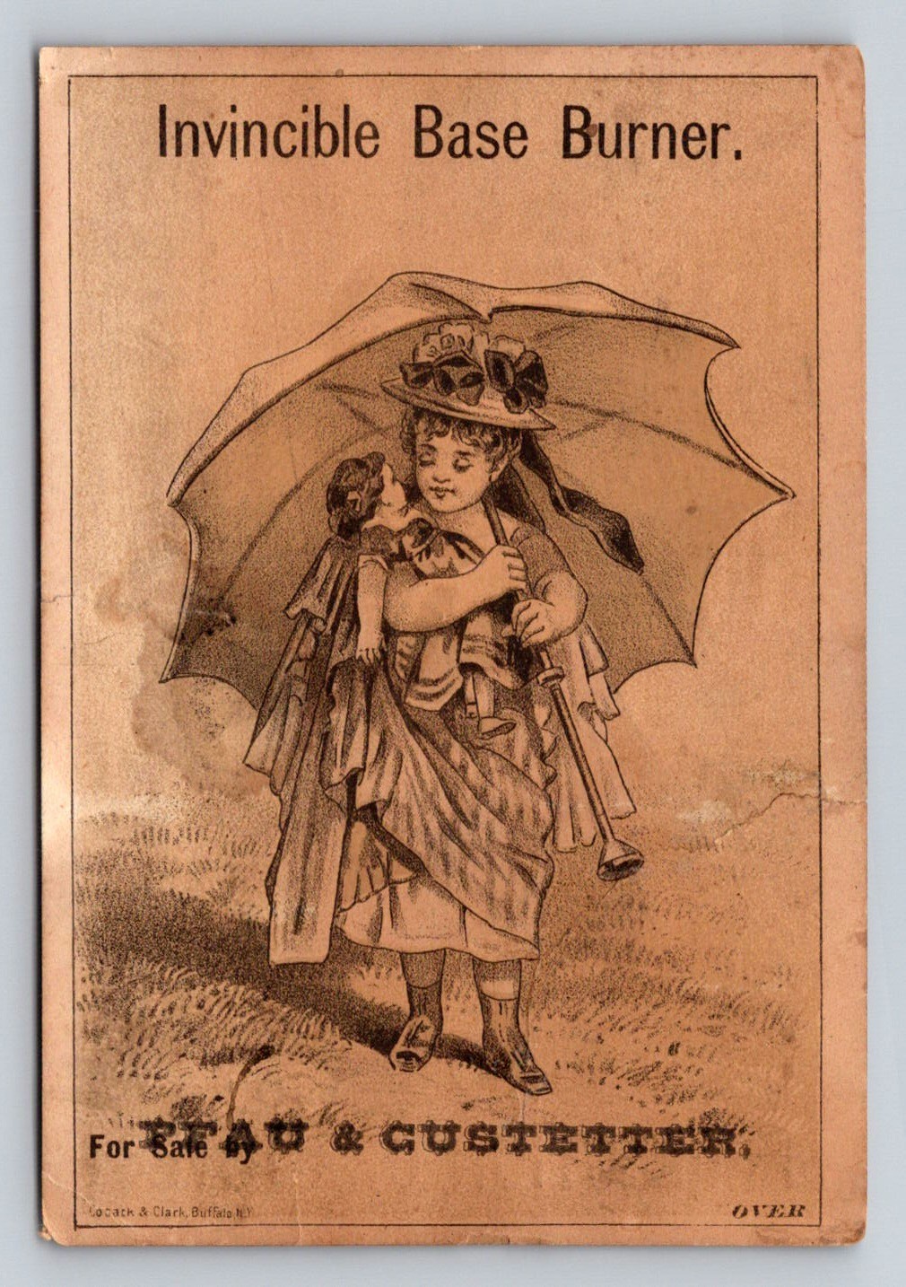 Girl Doll Umbrella Invincible Base Burner Trade Card P912