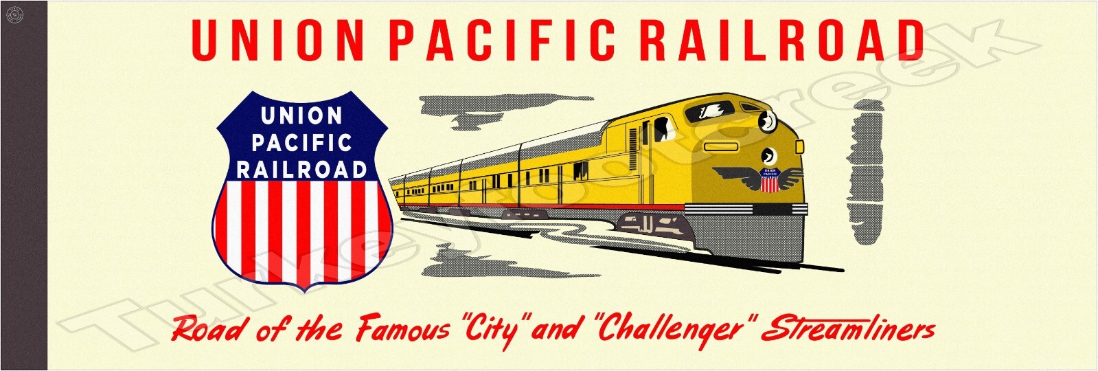 Union Pacific Railroad Streamliners Metal Sign 2 Sizes to Choose From