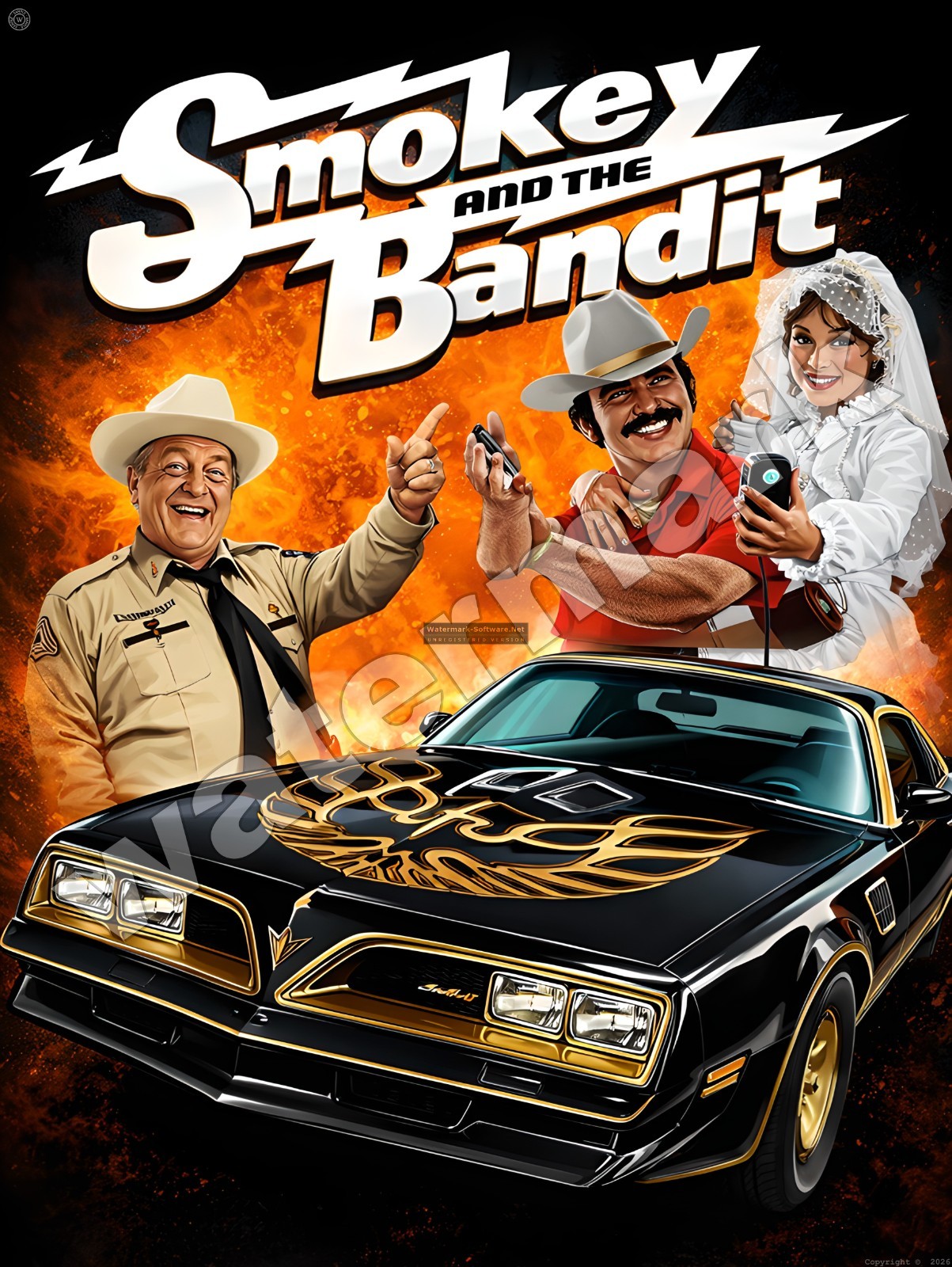 Smokey and the Bandit Ad Metal Sign 9″ x 12″ or 12″ x 16″