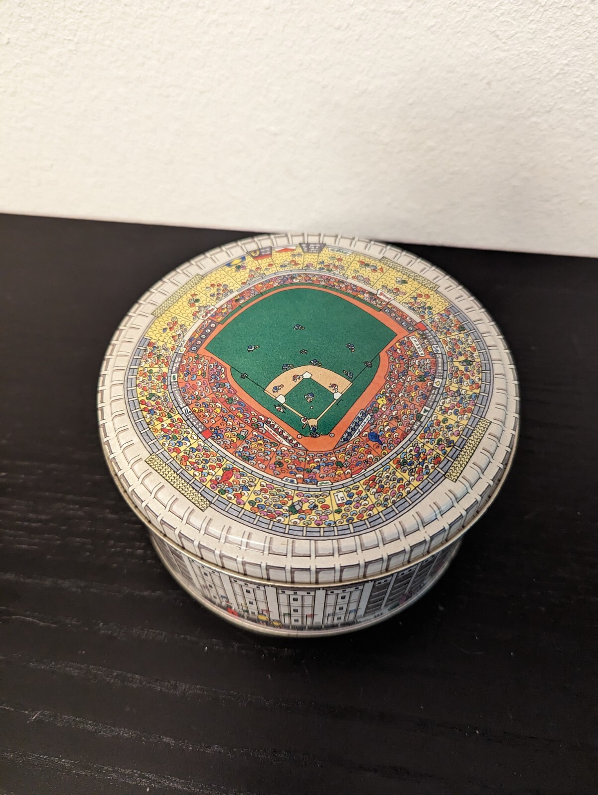 Vtg. Baseball Stadium Tin Box by Keller-Charles of Philadelphia Pa 1970’s VGC