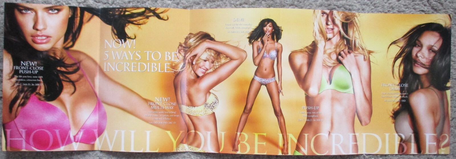 VICTORIA’S SECRET March 2011 Direct Marketing Mail with Attached Discount Cards